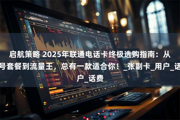 启航策略 2025年联通电话卡终极选购指南：从保号套餐到流量王，总有一款适合你！_张副卡_用户_话费